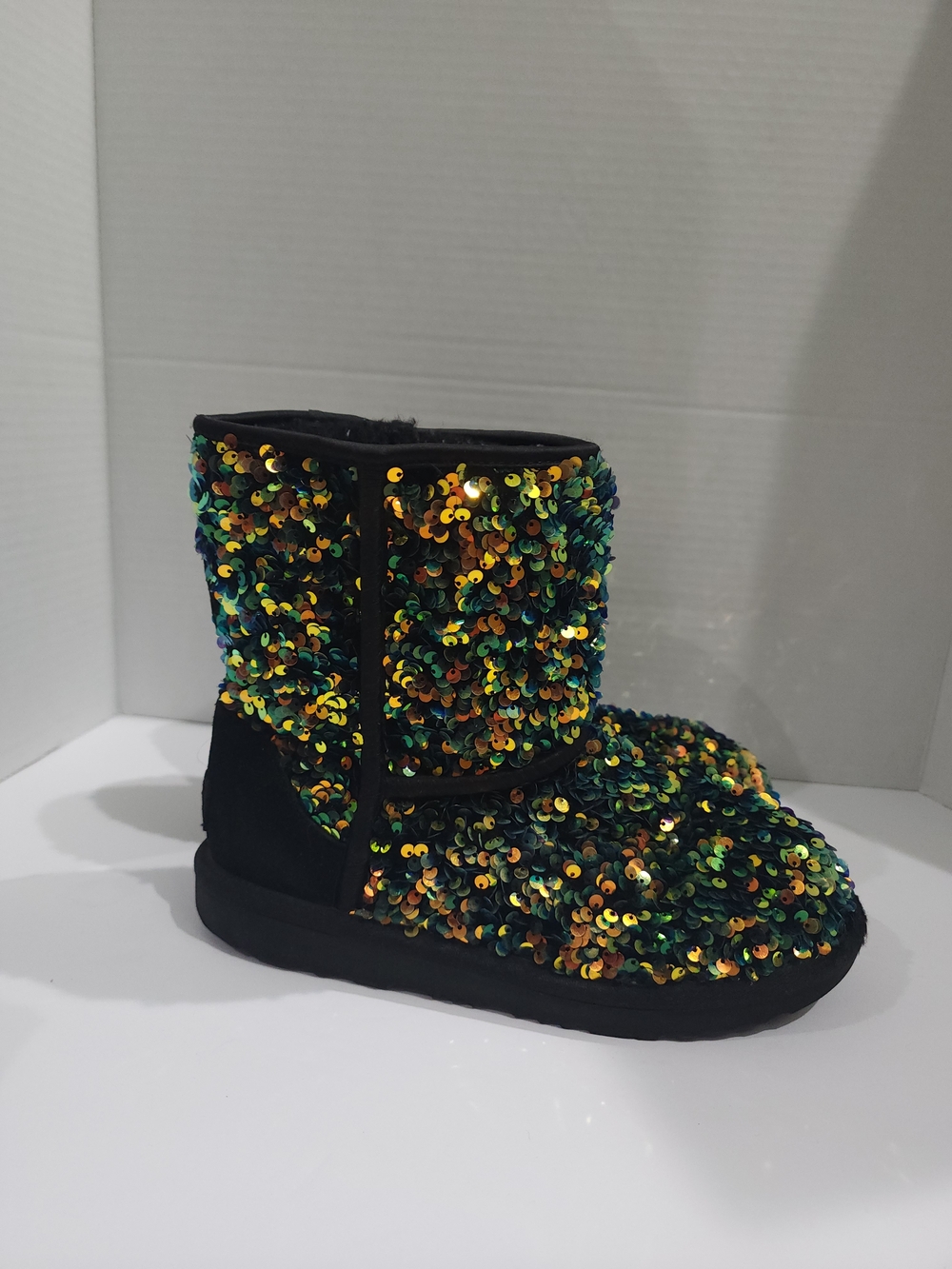 UGG Kids Black Sequined Booties